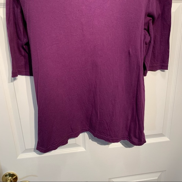 Carolyn Taylor Women Purple W/ Embroidery Top 16-18 - Picture 7 of 8